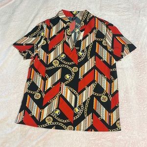 Red Blouse SHEIN women